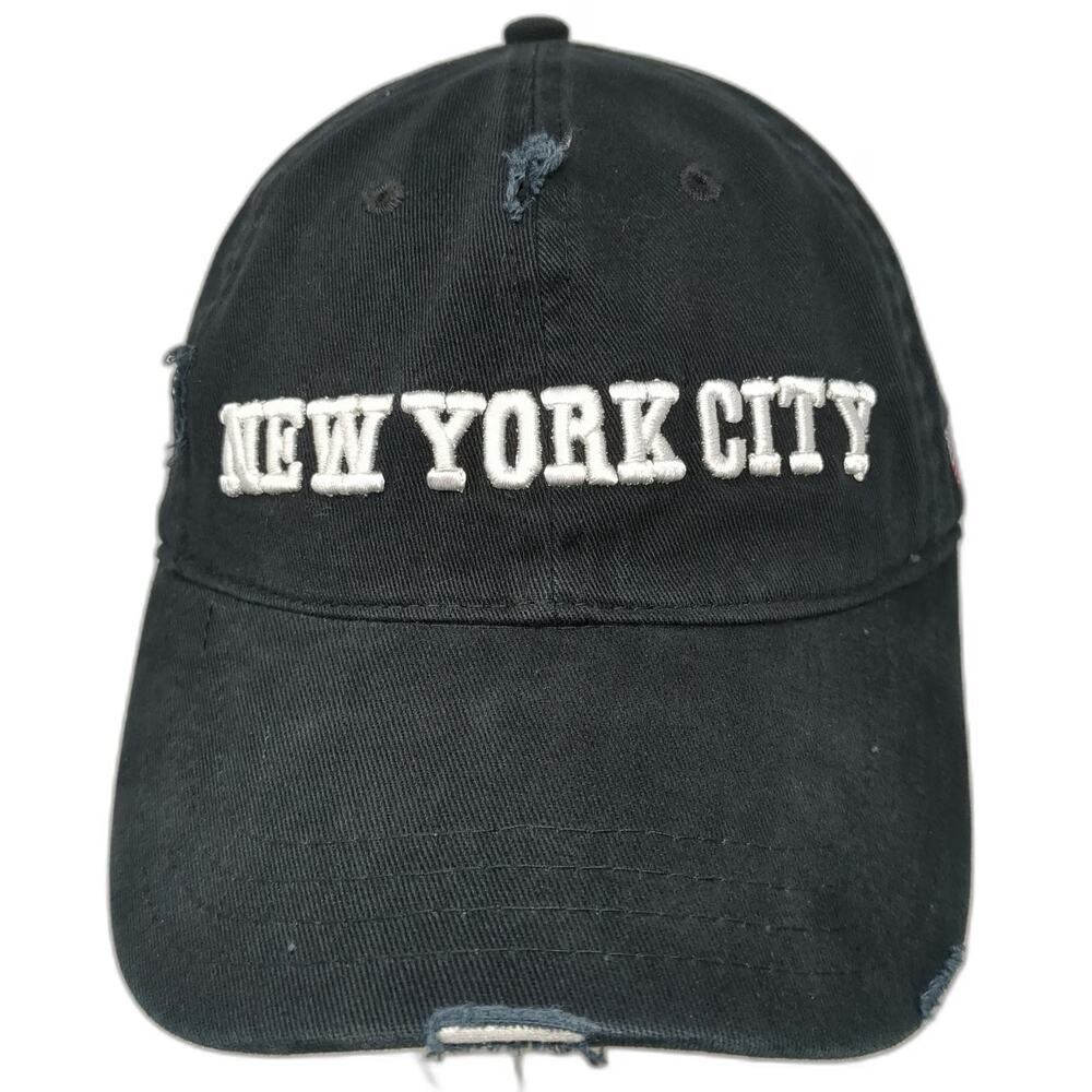 Steve Madden Baseball Cap Black One Size New York City American Flag Hat NYC